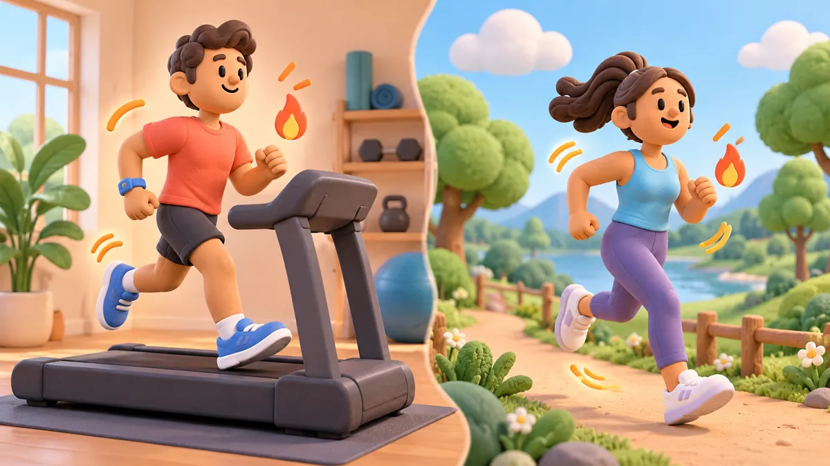 Treadmill vs Outdoor Running: Calorie Burn